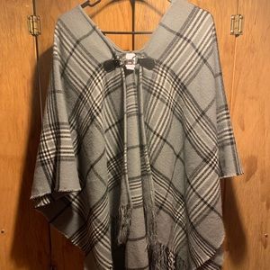 Grey poncho